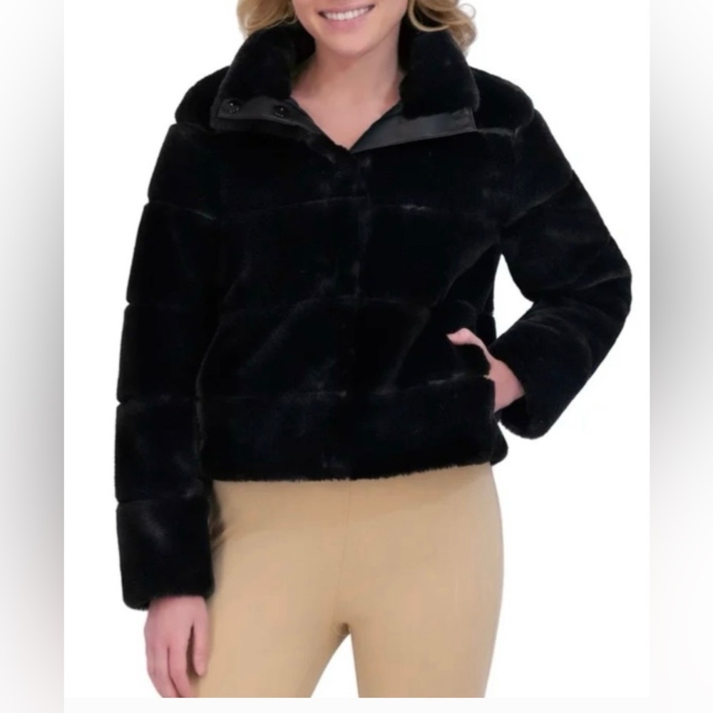KARL LAGERFELD FAUX FUR JACKET